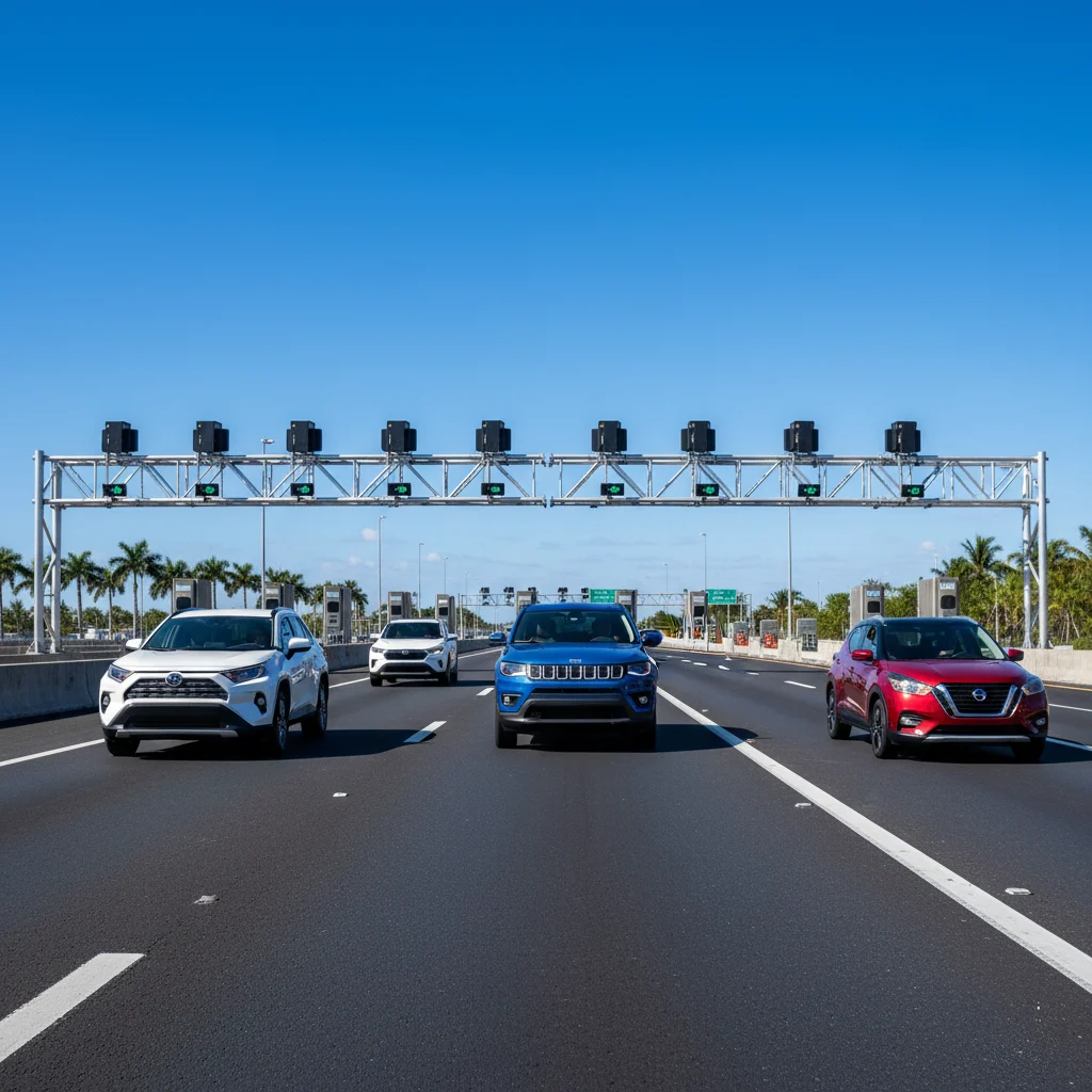 Do I need a SunPass for a Miami rental car, and how are tolls billed?