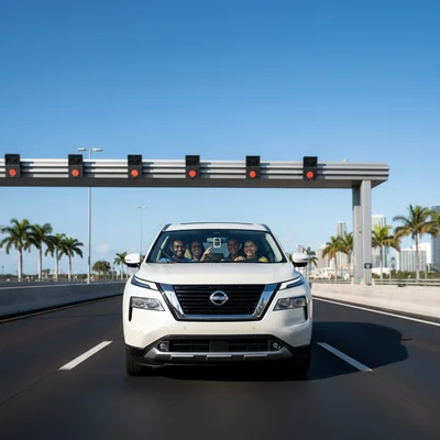 How do Miami tolls (SunPass) work with a rental car from MIA?