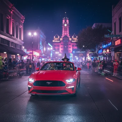 Austin Halloween by Car: Sixth Street, Haunted Hotels & Night Drives