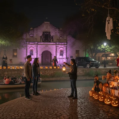 Austin to San Antonio on Halloween: River Walk, Missions & Parking