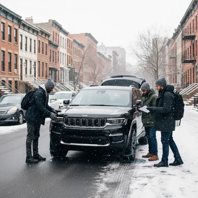 New York Winter Driving: Snow Rules, Chains & Rental Car Prep