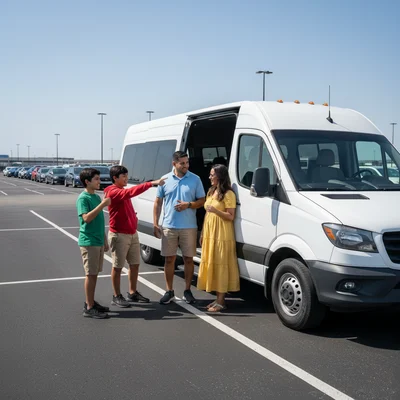 Where to rent a 10–12 passenger van at Austin–Bergstrom (AUS)
