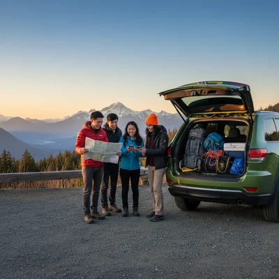 Are there mileage limits for Seattle rentals to national parks?