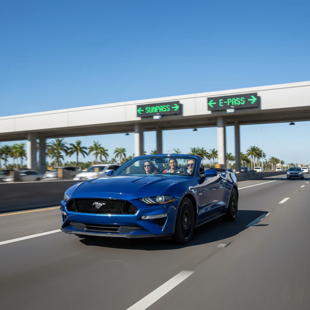 How do Florida tolls (SunPass vs E-PASS) work for Orlando rentals?