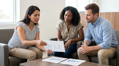 Agent explains complex insurance terms for Texas car rental.