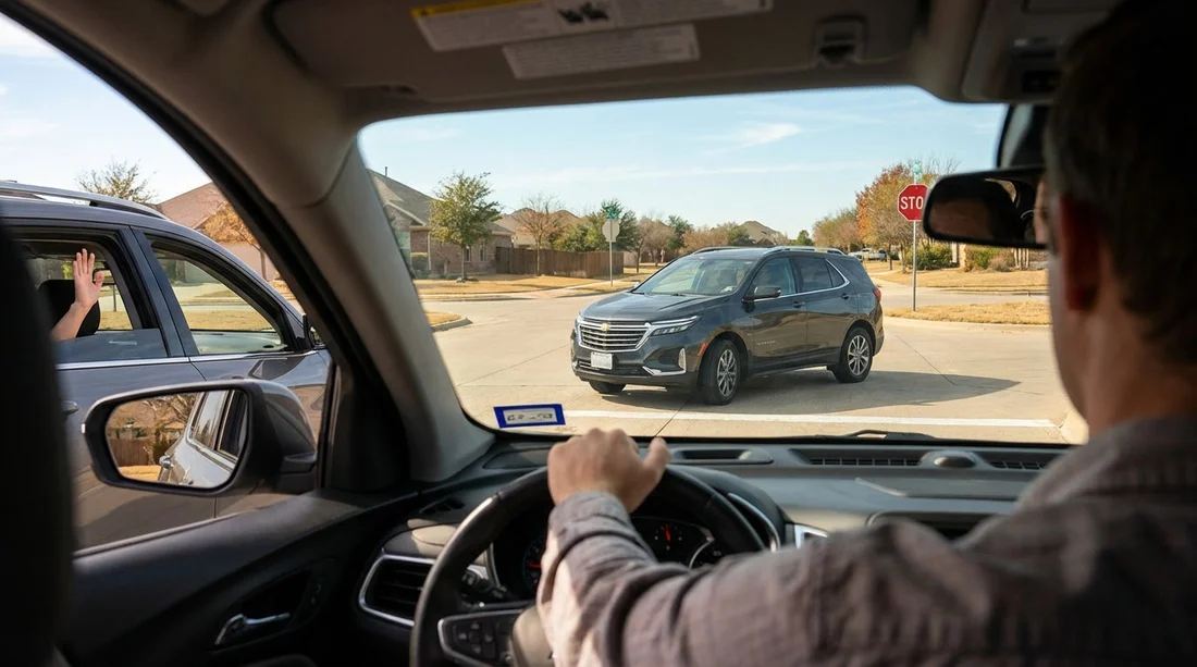 Texas four-way stops: right of way and waved-on rules – Hola Car Rentals